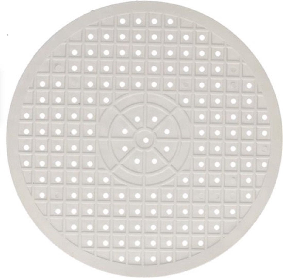 Cherchie Gootsteenmat Wit - 31 cm - Rond - Siliconen Gootsteen Mat: