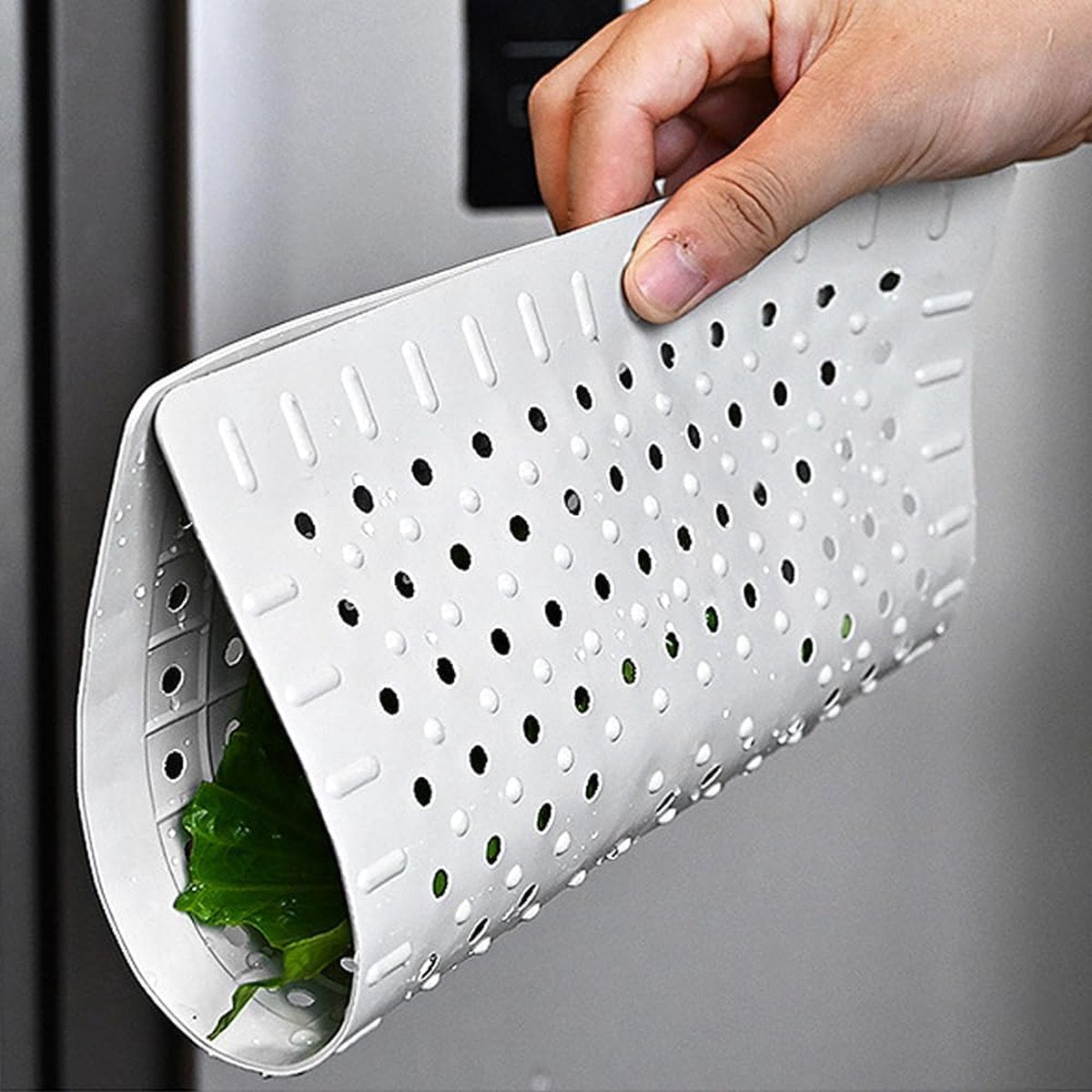 Cherchie Gootsteenmat Wit - 31x26 cm - Siliconen