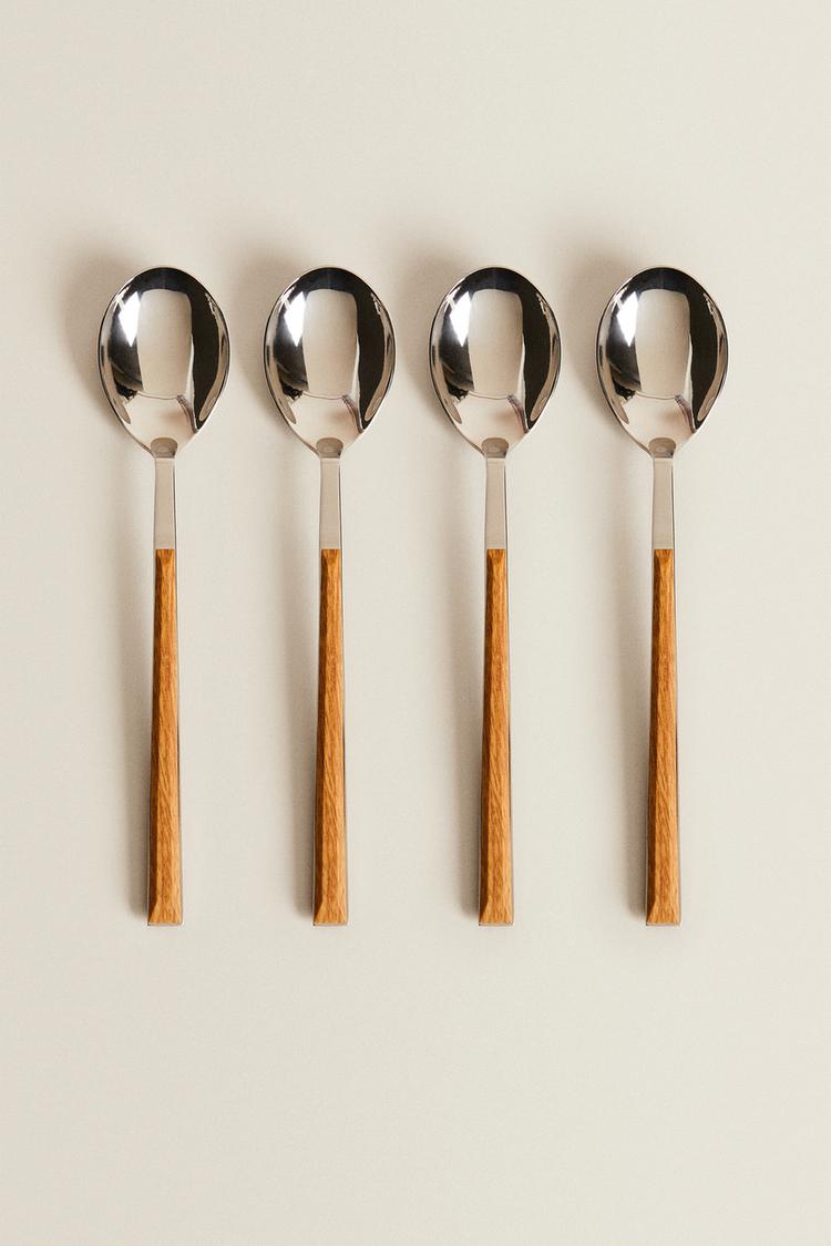 Cherchie - Bestekset - 24-delig - zilver/bruin - Voor 6 personen