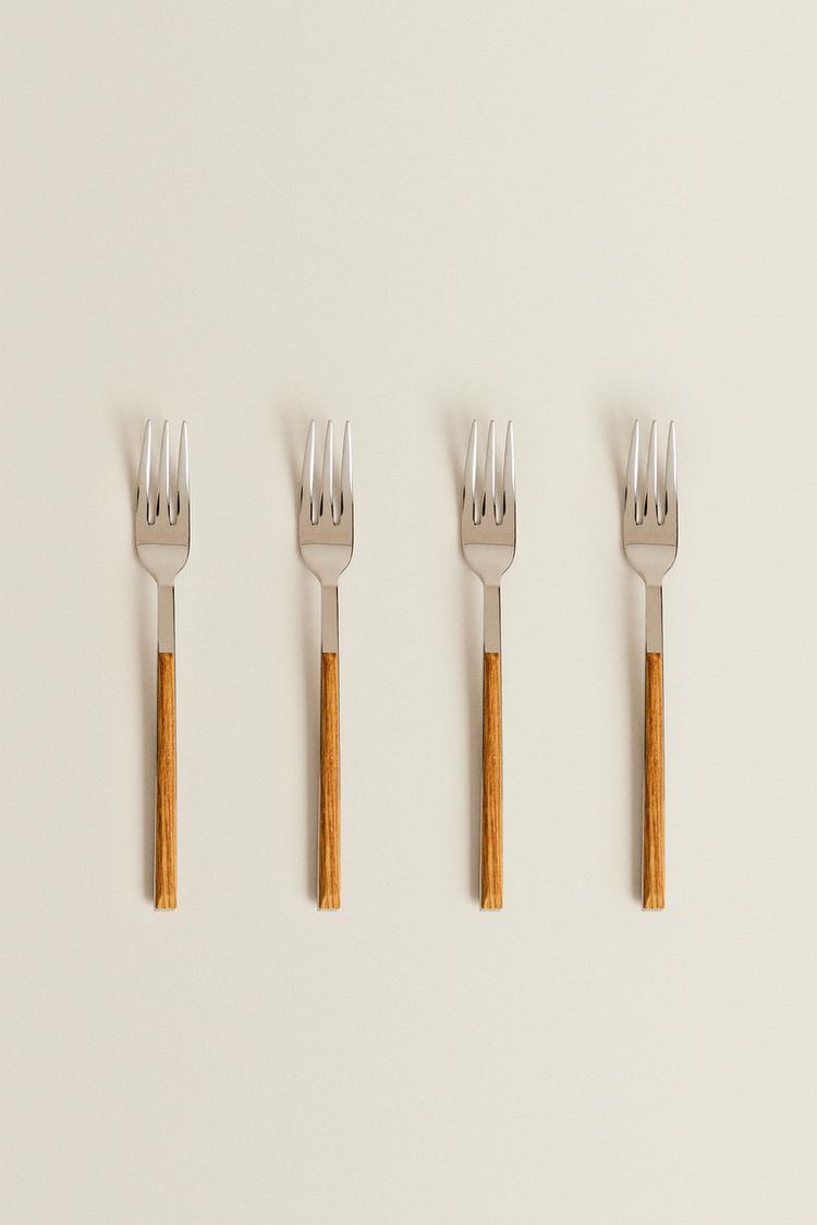 Cherchie - Bestekset - 24-delig - zilver/bruin - Voor 6 personen