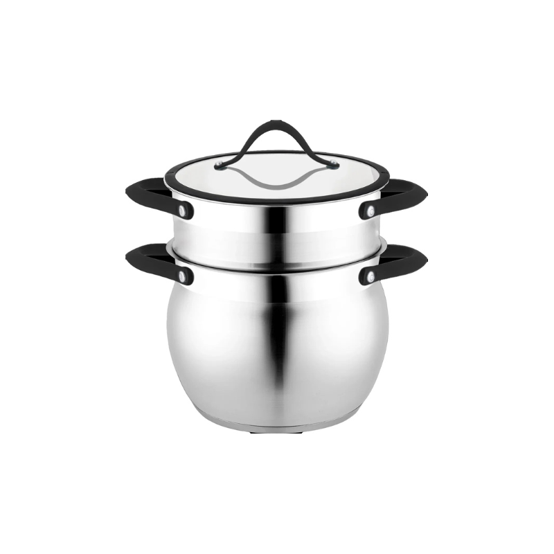 Cherhcie 3-in-1 Couscous- en Stoomkookpan - 22 cm - 12 Liter