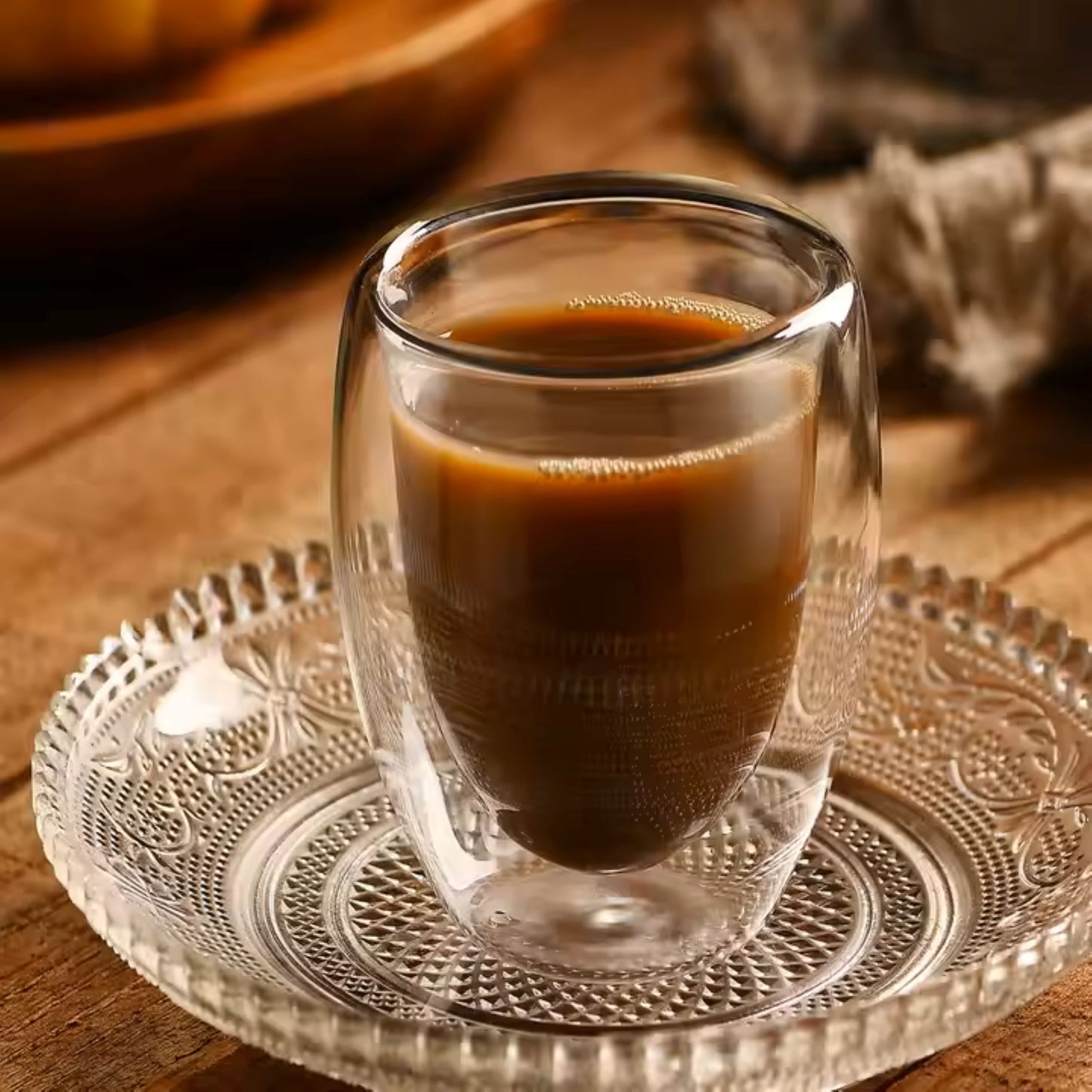 Cherchie - 8 stuks dubbelwandige glazen - geschikt voor verschillende soorten koffie- Set van 8 ( 350 ml)