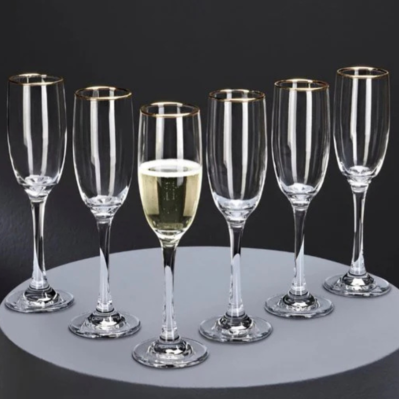 Cherchie - Champagneglazen - Set van 6 - Champagne Glazen