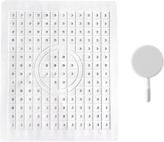 Cherchie Gootsteenmat Wit - 31x26 cm - Siliconen