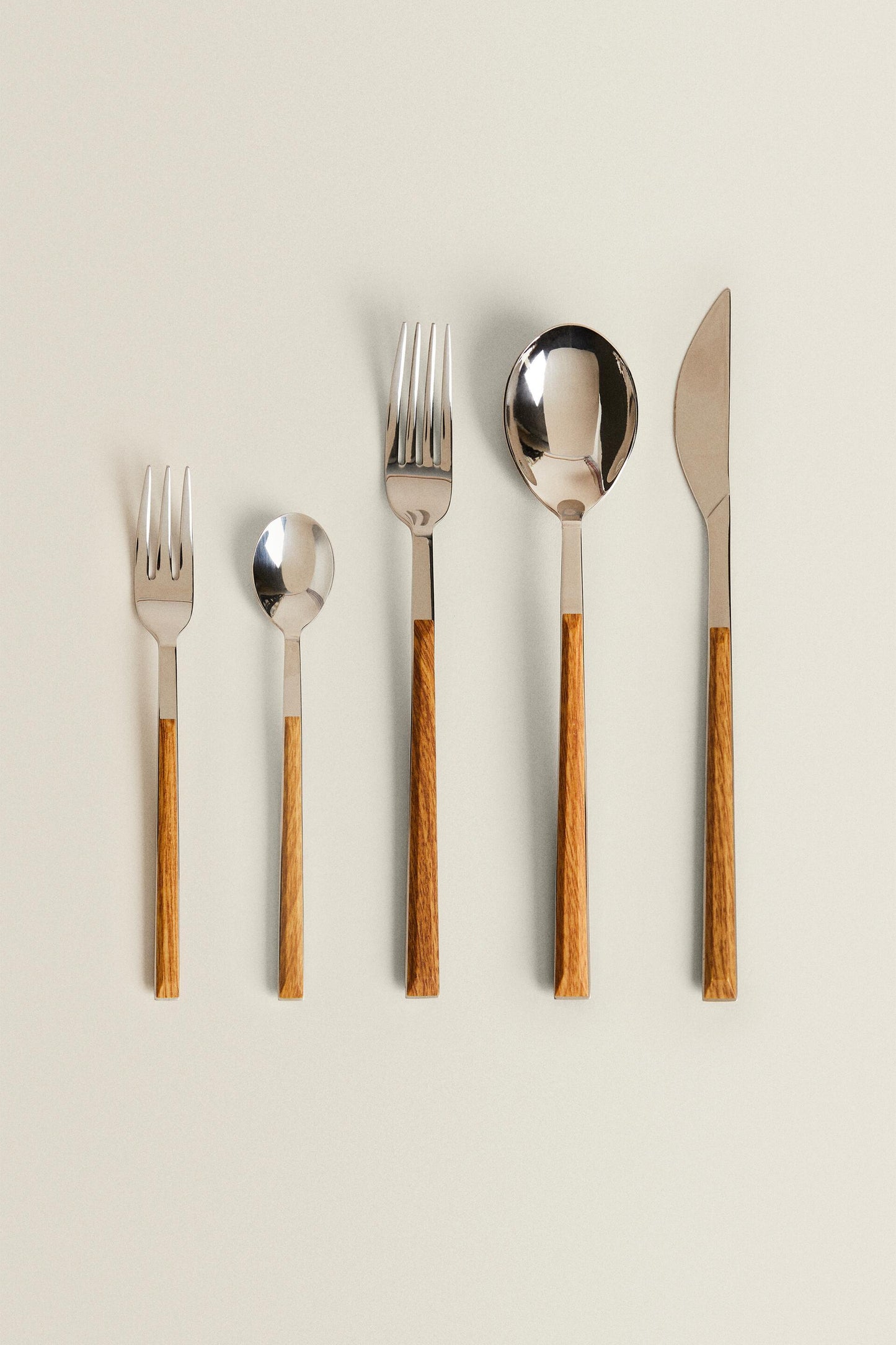 Cherchie - Bestekset - 24-delig - zilver/bruin - Voor 6 personen