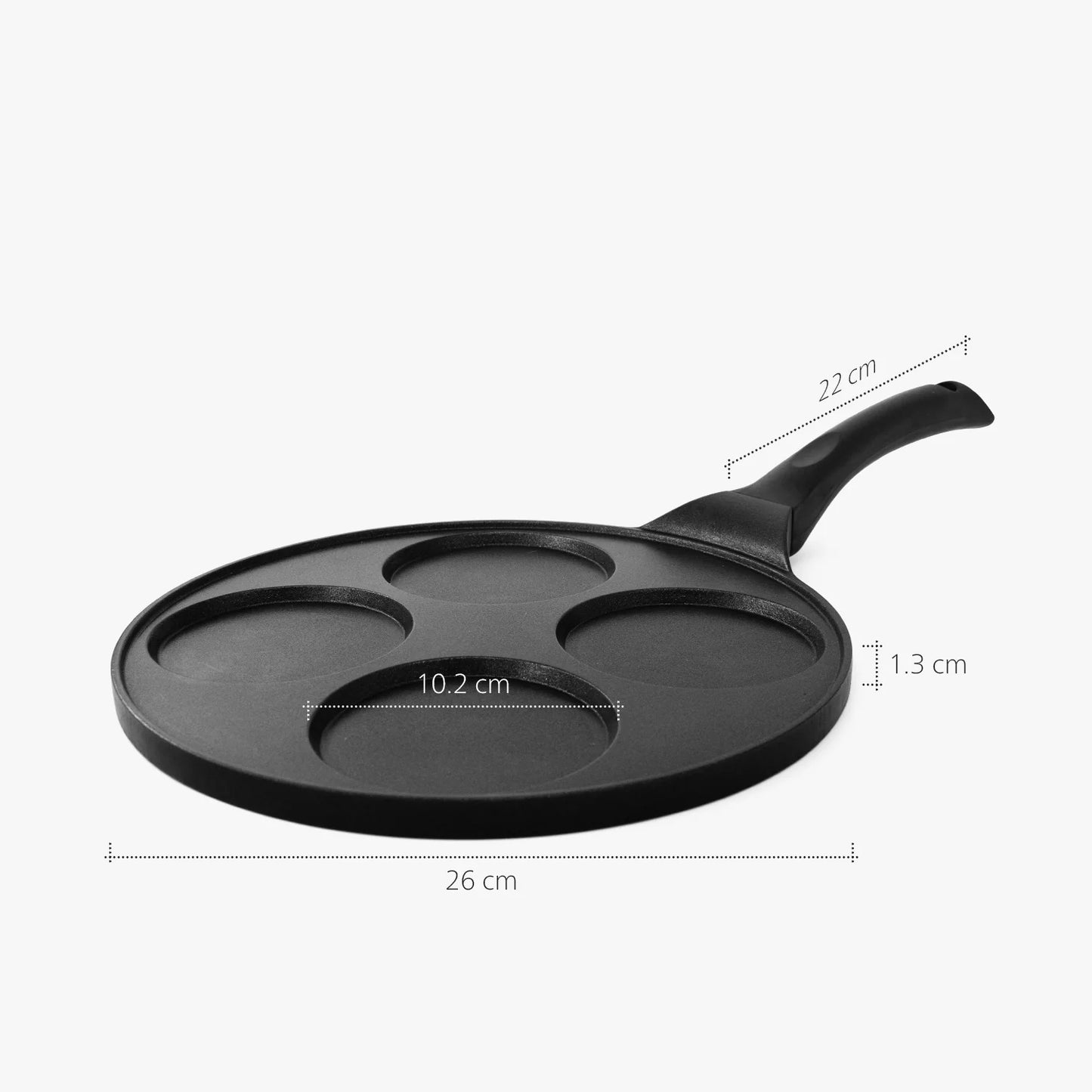 Cherchie Pancake Pan - 4 Kopjes - Marmeren Anti-aanbak - Inductie