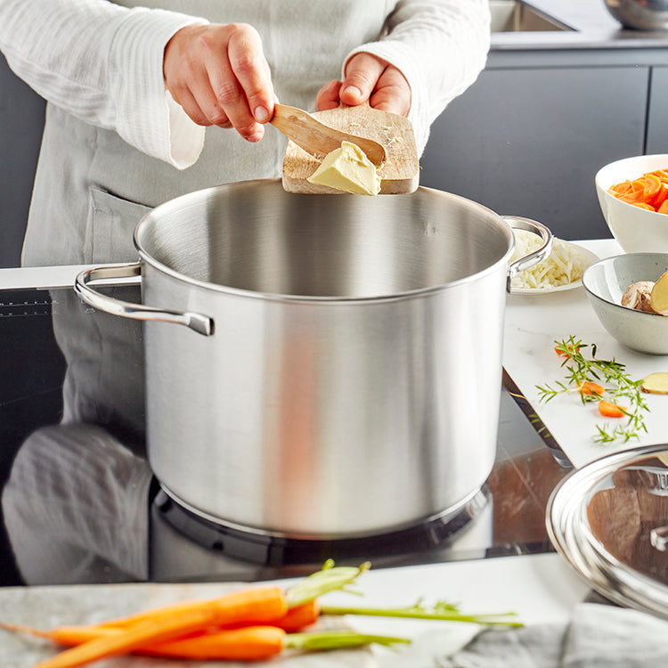Cherhcie 3-in-1 Couscous-/Stoomkookpan, 22 cm, 8 liter, Roestvrij Staal