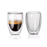 TuttoBello - 6 stuks dubbelwandige glazen - geschikt voor verschillende soorten koffie- Set van 6 ( 350 ml) - Cherchie