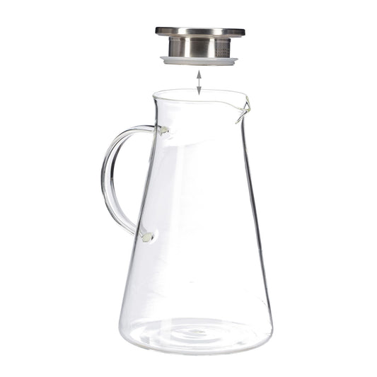 Cherchie  - Karaf - Schenkkan - 1,5L - Glas met metaal Deksel