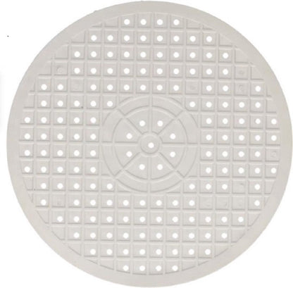 Cherchie Gootsteenmat Wit - 31 cm - Rond - Siliconen Gootsteen Mat: