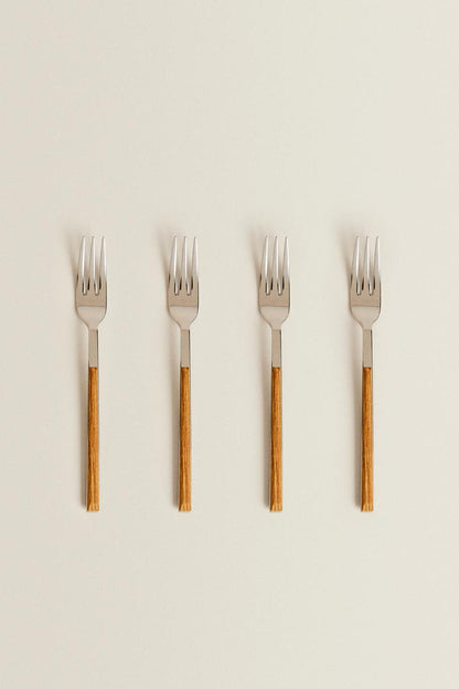 Cherchie - Bestekset - 24-delig - zilver/bruin - Voor 6 personen