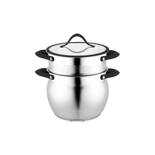 Cherchie - Couscous-/Stoomkookpan - 3-in-1 - 22 cm - 6 Liter