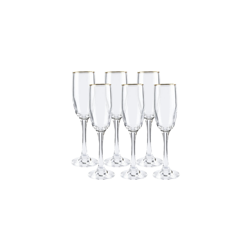 Cherchie - Champagneglazen - Set van 6 - Champagne Glazen