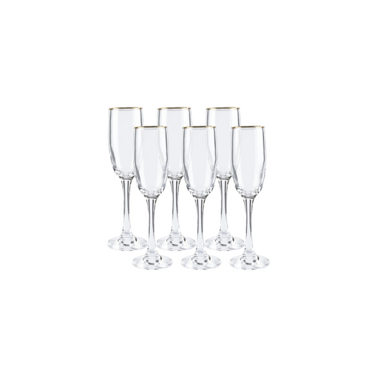 Cherchie - Champagneglazen - Set van 6 - Champagne Glazen
