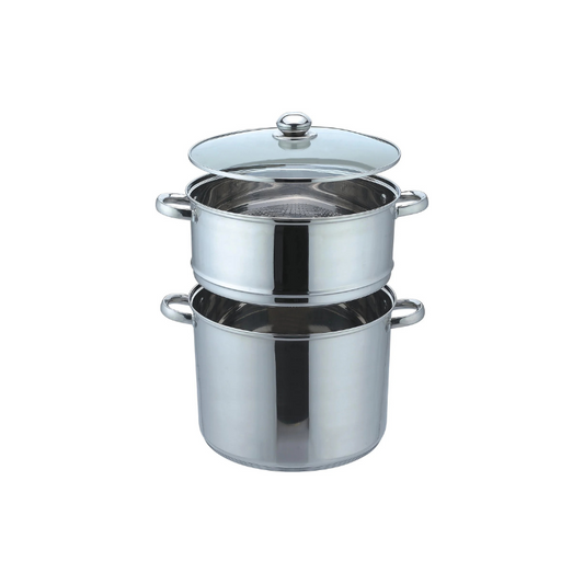 Cherchie 3-in-1 Couscous-/Stoomkookpan, 22 cm, 12 liter, Roestvrij Staal