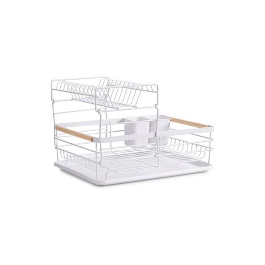 Cherchie Afdruiprek Wit - 2 Etages met Bestekmand