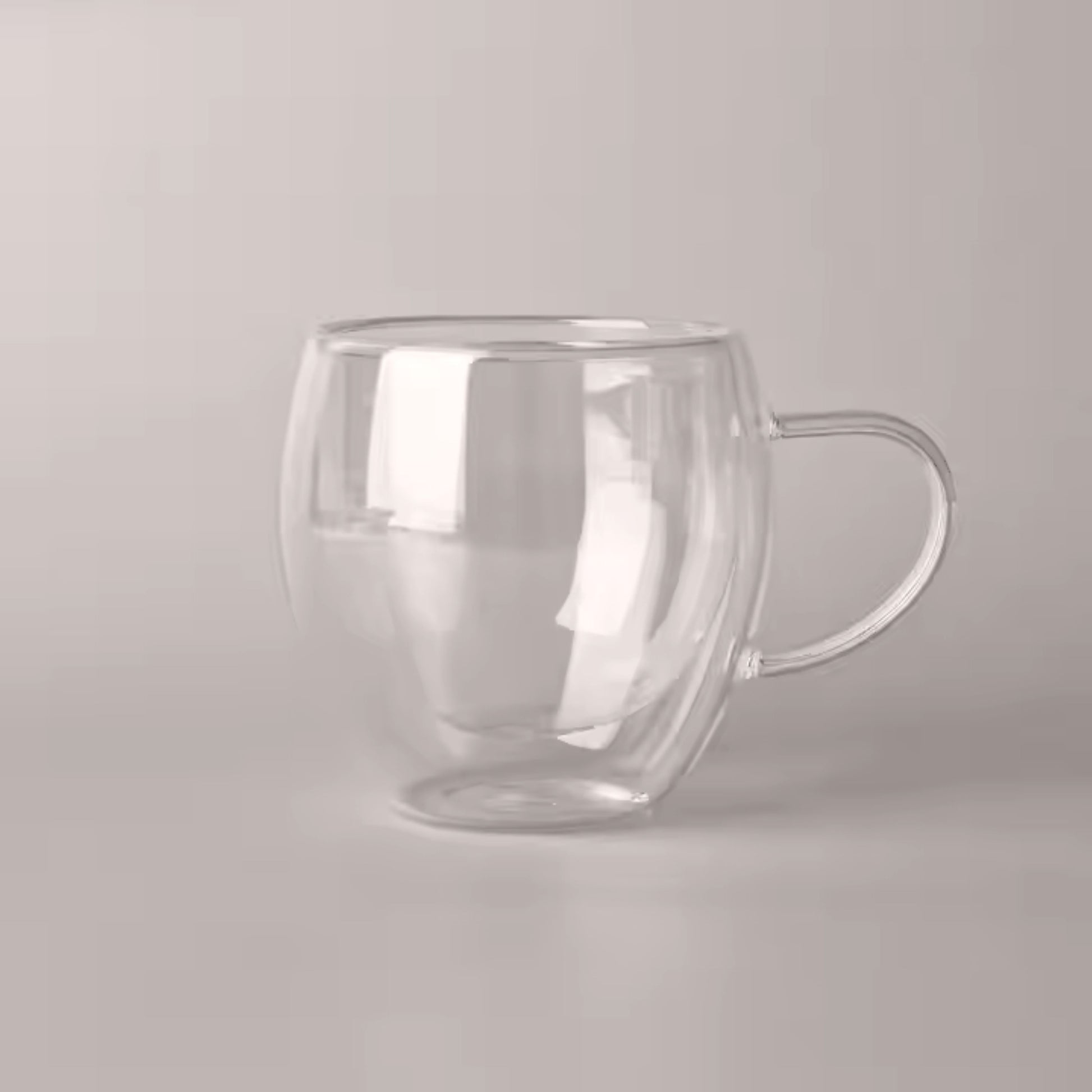 Cherchie - 6 stuks dubbelwandige glazen met oor - geschikt voor verschillende soorten koffie - Set van 6 ( 250 ml ) - Cherchie