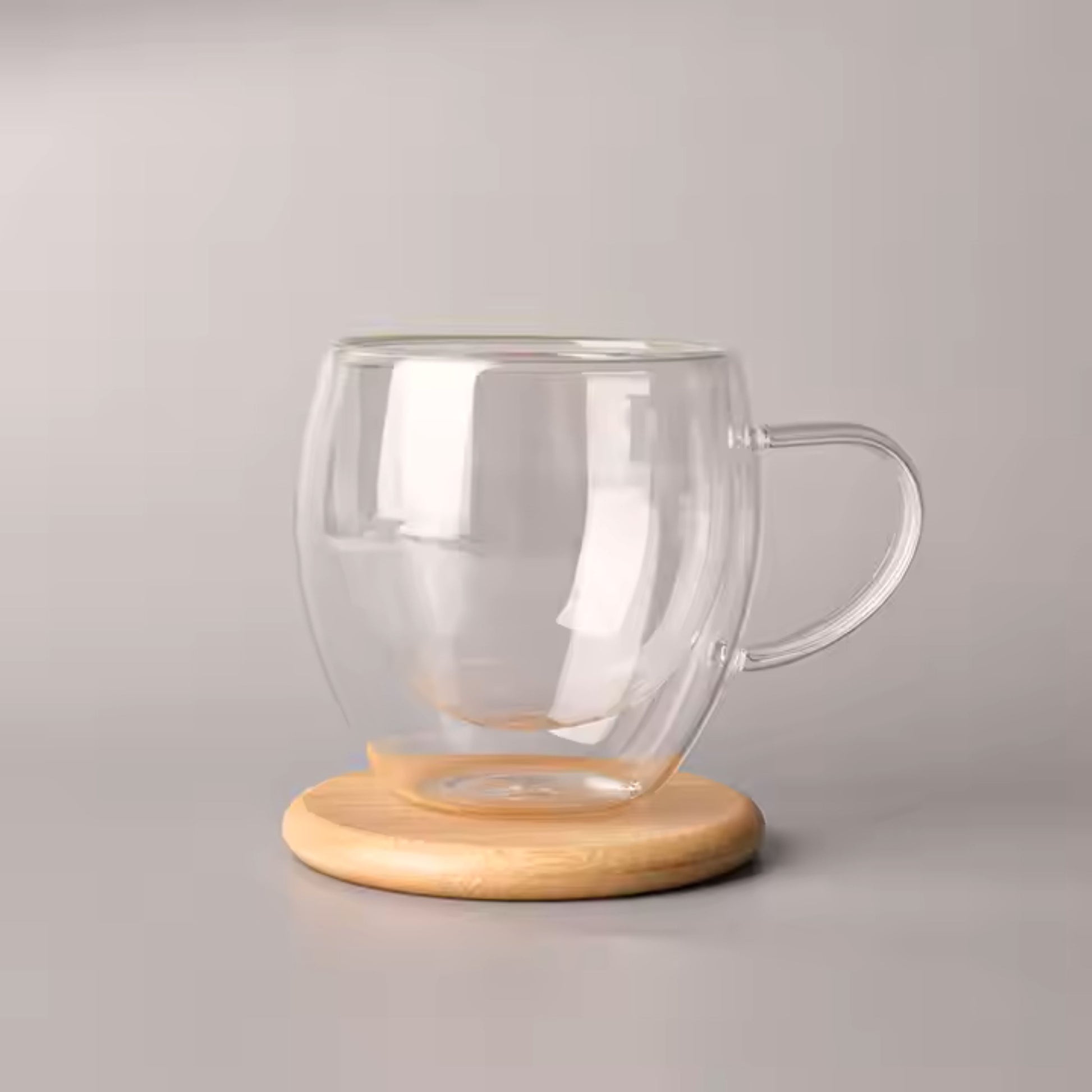 Cherchie - 6 stuks dubbelwandige glazen met oor - geschikt voor verschillende soorten koffie - Set van 6 ( 250 ml ) - Cherchie