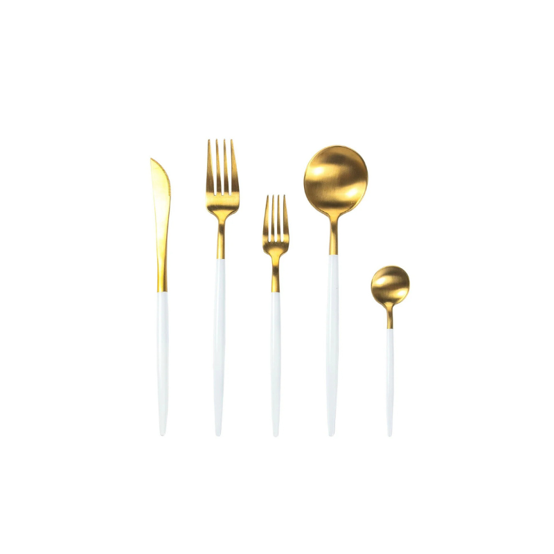 Cherchie Bestekset 30-delig - Goud/Wit