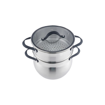Cherchie - Couscous-/Stoomkookpan - 3-in-1 - 22 cm - 6 Liter