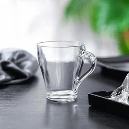 Cherchie Theeglazen met Oor - Set van 6 - 250ml - Theeglas