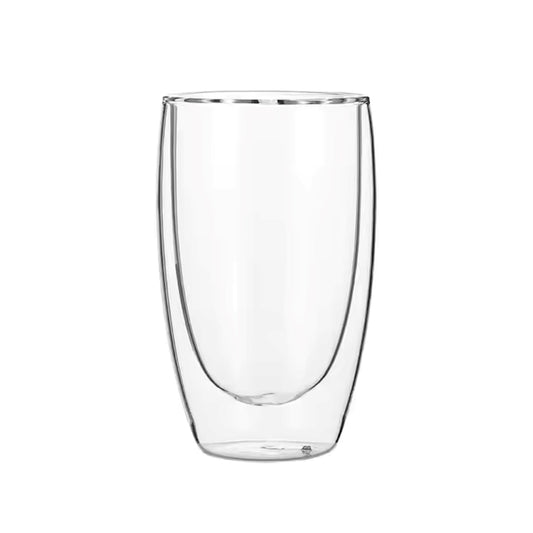 Cherchie - 2 stuks dubbelwandige glazen - geschikt voor verschillende soorten koffie- Set van 2 ( 450 ml)
