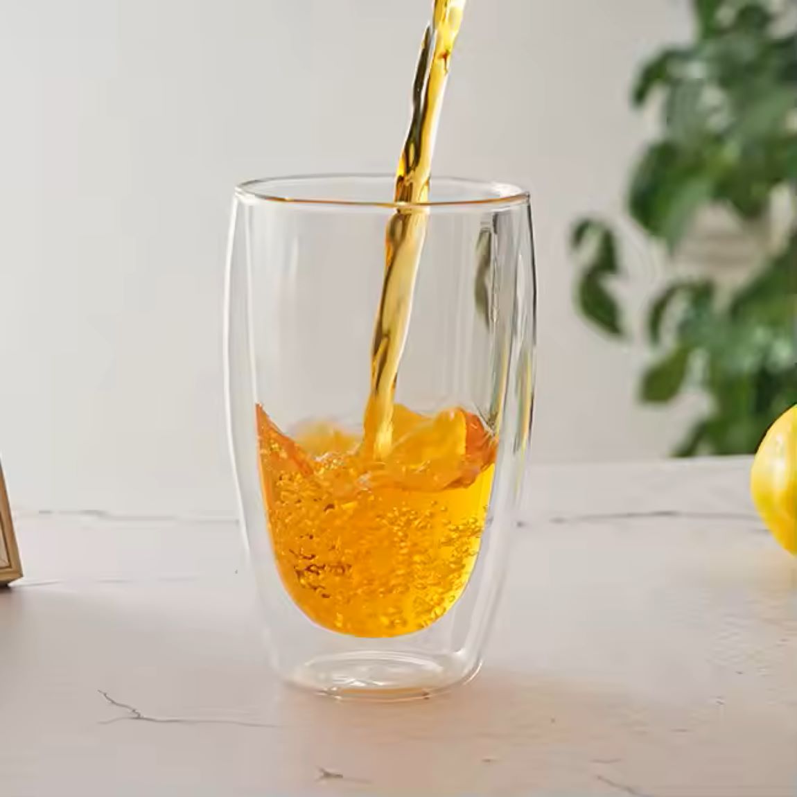 Cherchie- 4 stuks dubbelwandige glazen - geschikt voor verschillende soorten koffie- Set van 4 ( 450 ml)