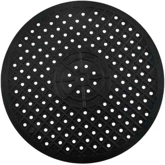 Cherchie Gootsteenmat Zwart - 31 cm - Rond - Siliconen Gootsteen Mat