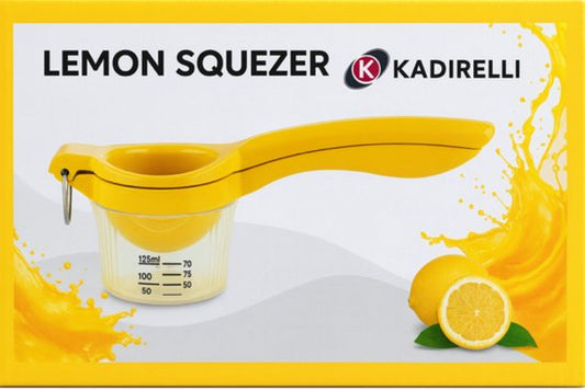 Kadirelli – Citruspers Handmatig – Voor Citroen, Limoen en Sinaasappel – Geel