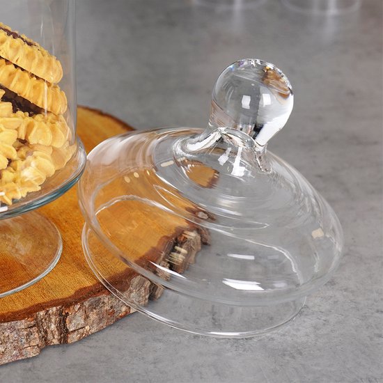 Cherchie - Glazen Snoeppot met Deksel (33 cm)