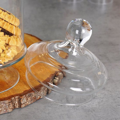 Cherchie - Glazen Snoeppot met Deksel (33 cm)