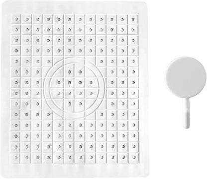 Cherchie Gootsteenmat Wit - 31x26 cm - Siliconen