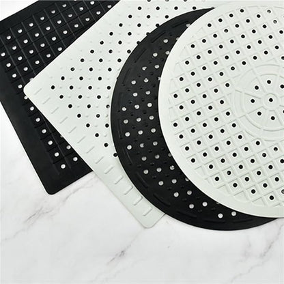 Cherchie Gootsteenmat Zwart - 31x26 cm - Siliconen Spoelbakmat