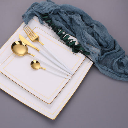 Cherchie Bestekset 30-delig - Goud/Wit