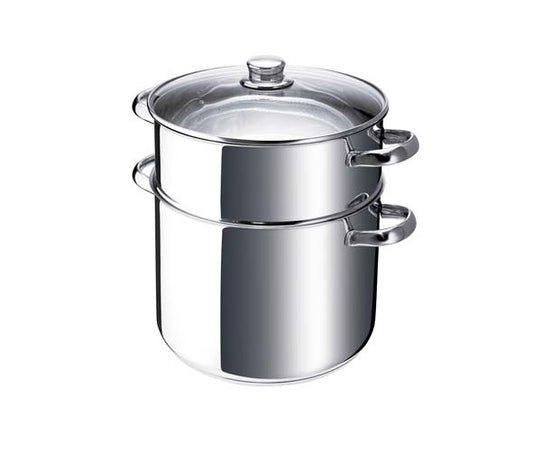 Cherchie - Couscous-/Stoomkookpan - 3-in-1 - 22 cm - 8 Liter